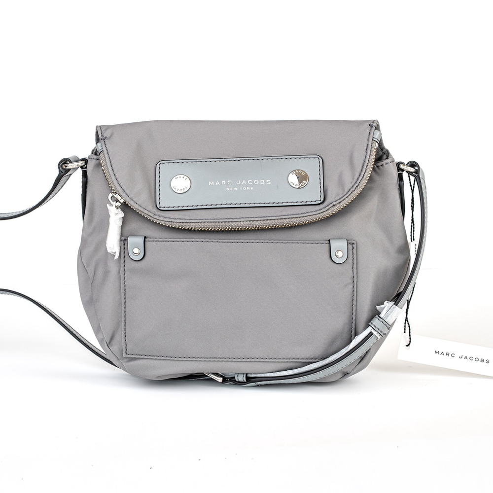 NWT Marc Jacobs Preppy Nylon Mini Messenger Bag Rock Grey